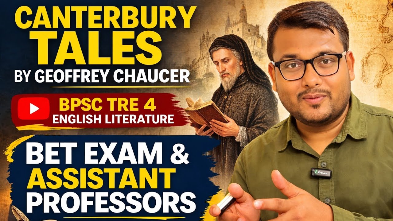 Canterbury Tales Explained | BPSC TRE 4 English Literature | BET Exam#bpsctre4 #betexam #tre4english