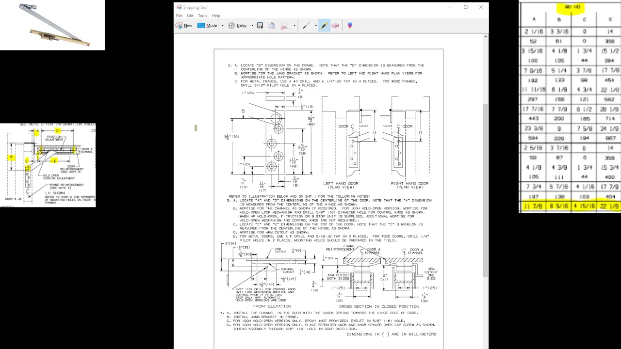 Glynn-Johnson 100 Series:  Overview Of Installation Instructions