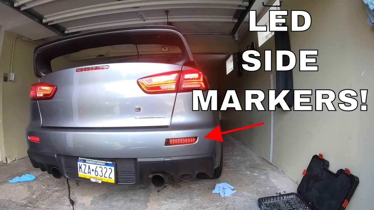 Evo X Rear Bumper LED Install