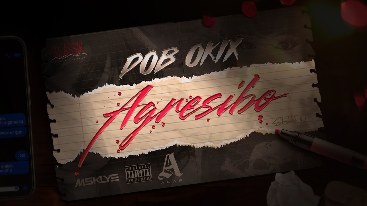 DOB OKIX - Agresibo (LYRIC VIDEO)