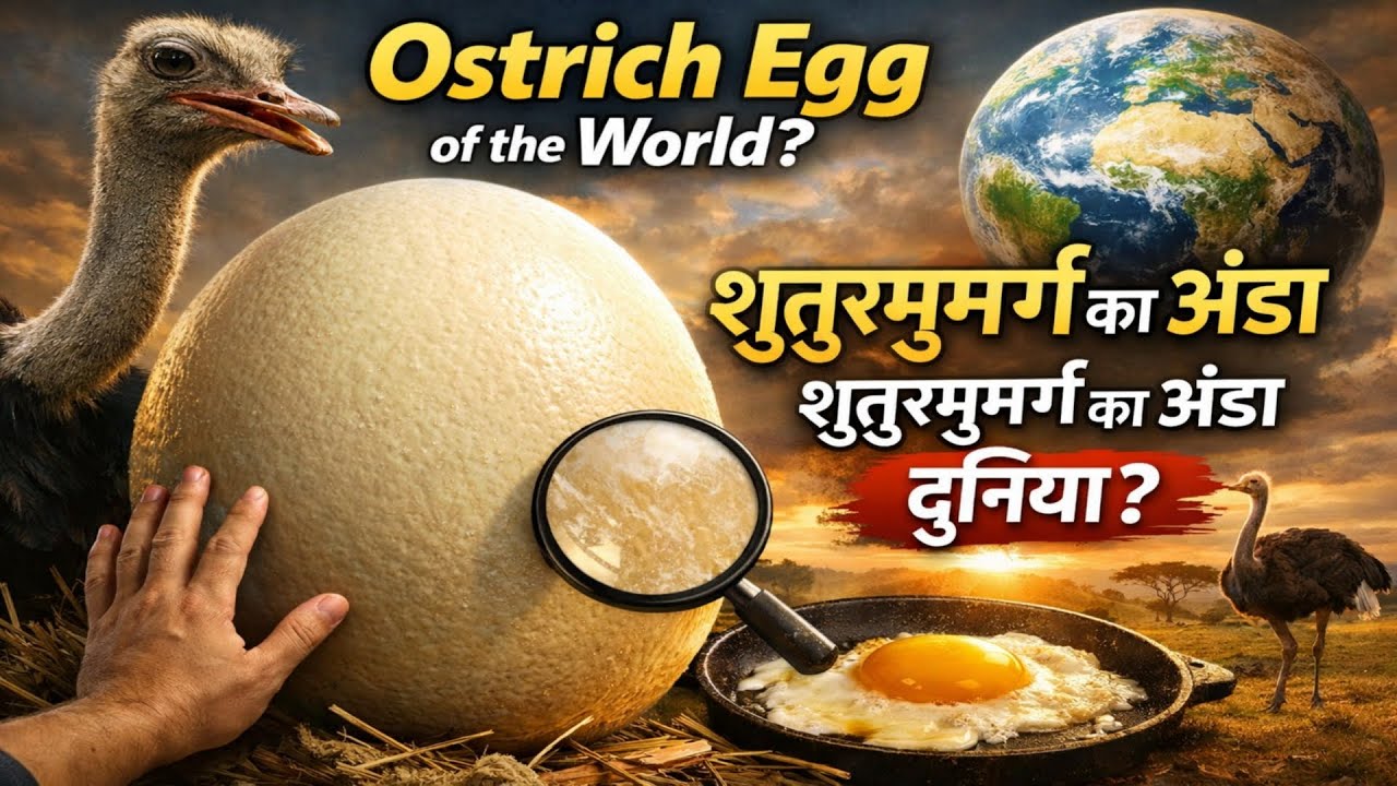 Ostrich Egg of the world ? 😱🤔 शुतुरमुर्ग का अंडा दुनिया ? 🧐👍🏻🙏🏻