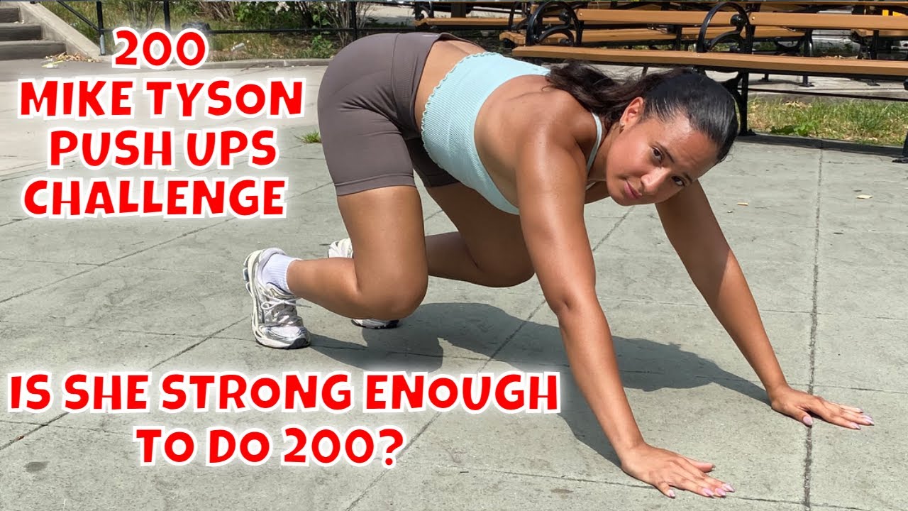 200 Mike Tyson Push Ups Challenge: Is She Strong Enough To Do 200? | That's Good Money