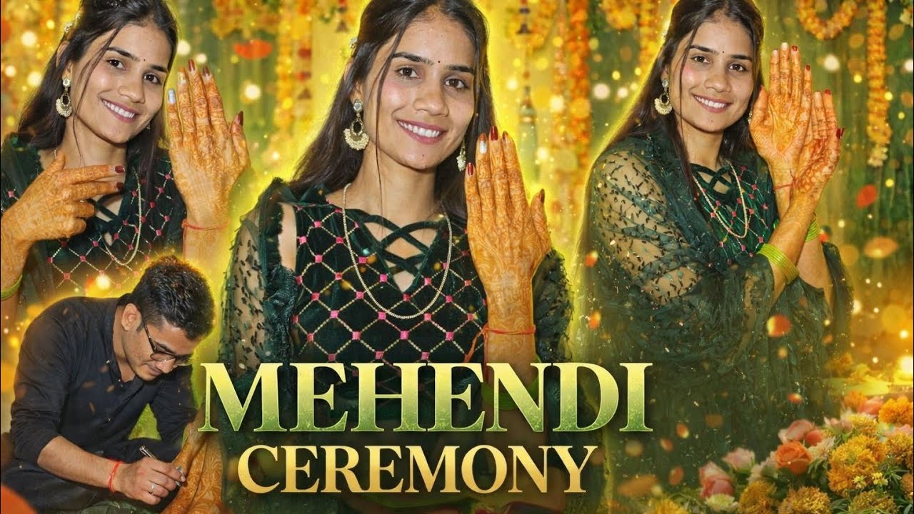 Mehandi vlog 😍 || nitanjali 