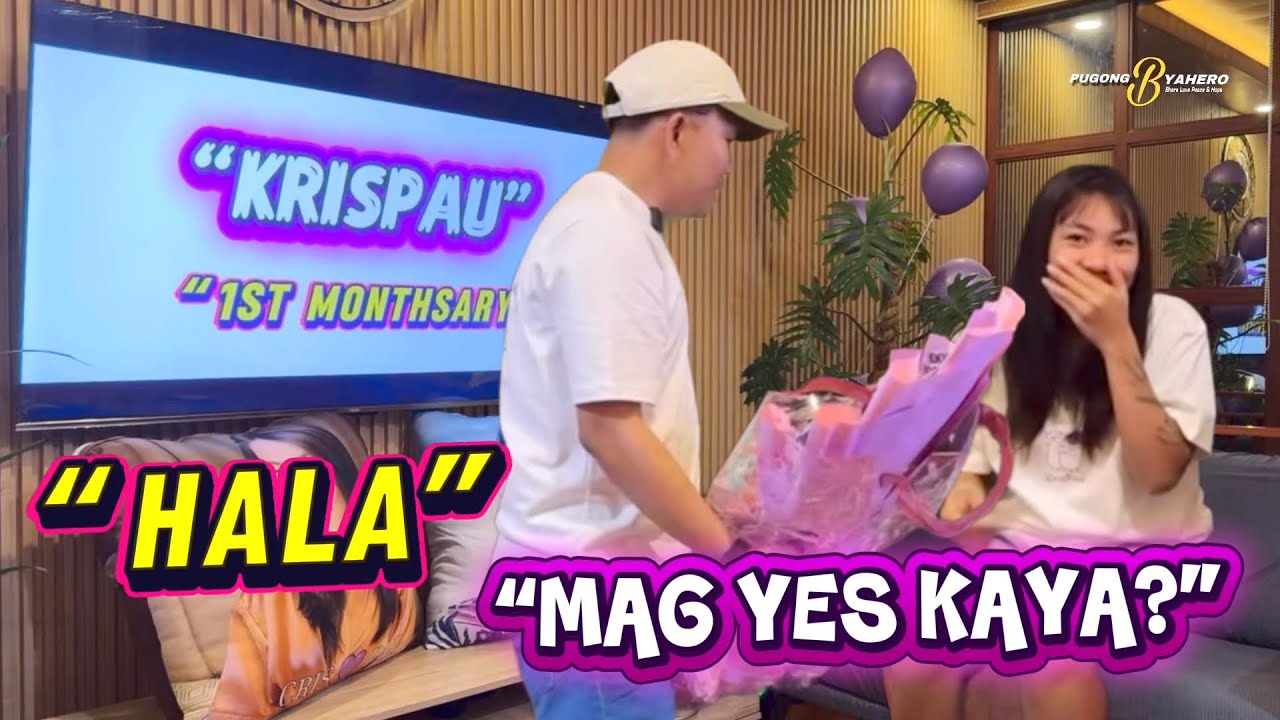 HINDI KO INA ASAHANG MAGIGING GANITO SA AMING 1St MONTHSARY #krispau  