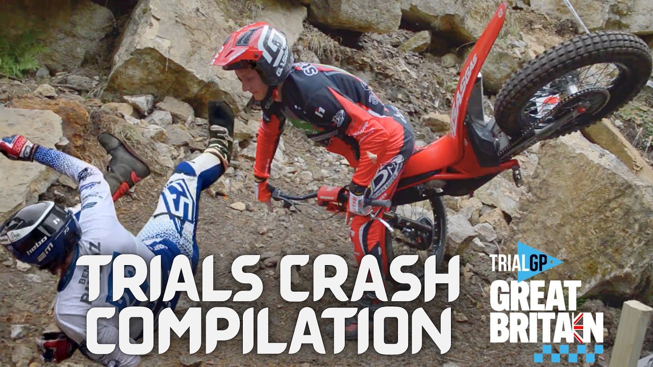 TRIAL GP GREAT BRITAIN- CRASH COMPILATION