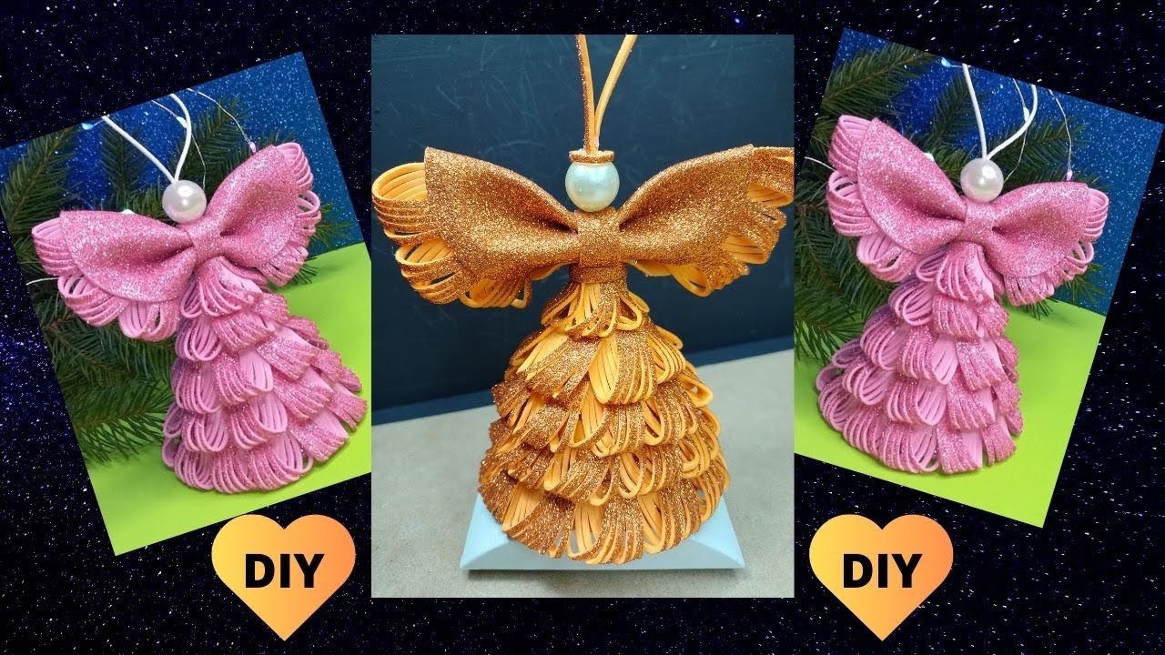 [ANGELES]😇  DIY en FOMI- 🎄GOMA EVA - ADORNOS NAVIDEÑOS - 🎄- increíbles adornos para NAVIDAD!🎄