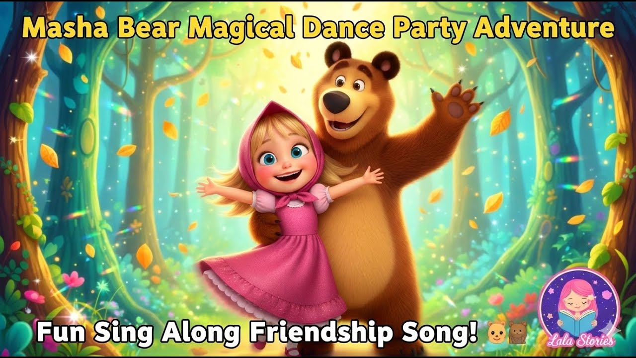 Волшебная танцевальная вечеринка Маши Медведицы 👧🐻 Веселая песенка для детей | Дружба и радость