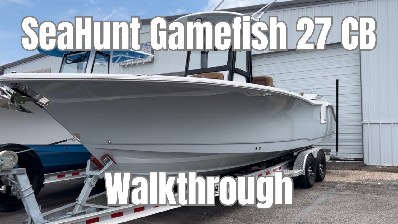 2024 SeaHunt Gamefish 27 w/Coffin Box Walkthrough | Coastline Marine