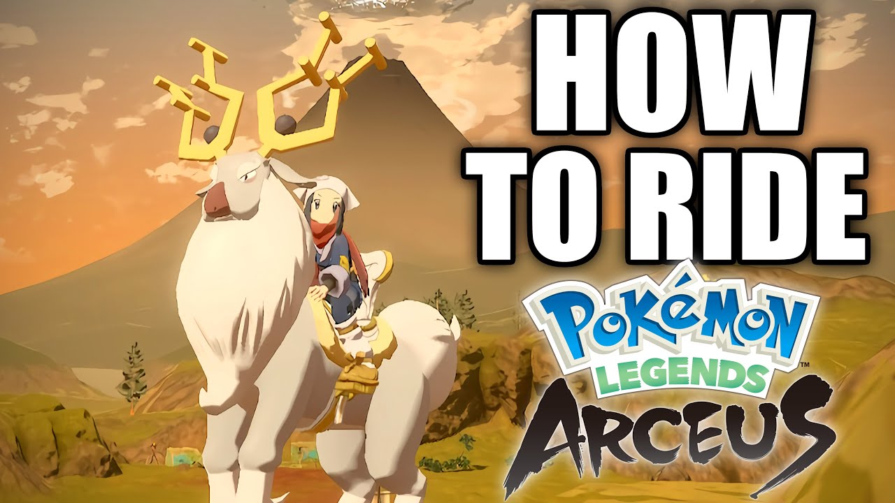HOW TO RIDE Pokemon [Wyrdeer] in Pokemon Legends Arceus