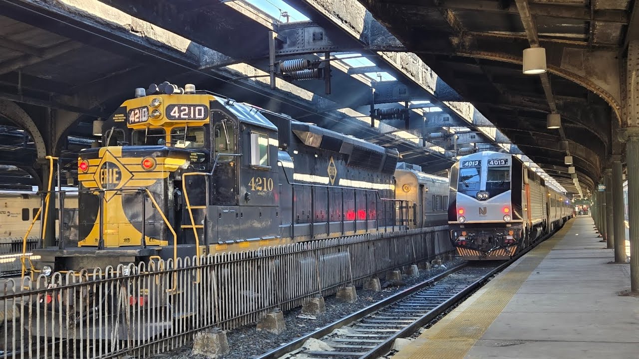 Railfanning NJ Transit at Hoboken Terminal | Ft. Portal Bridge Diversions 