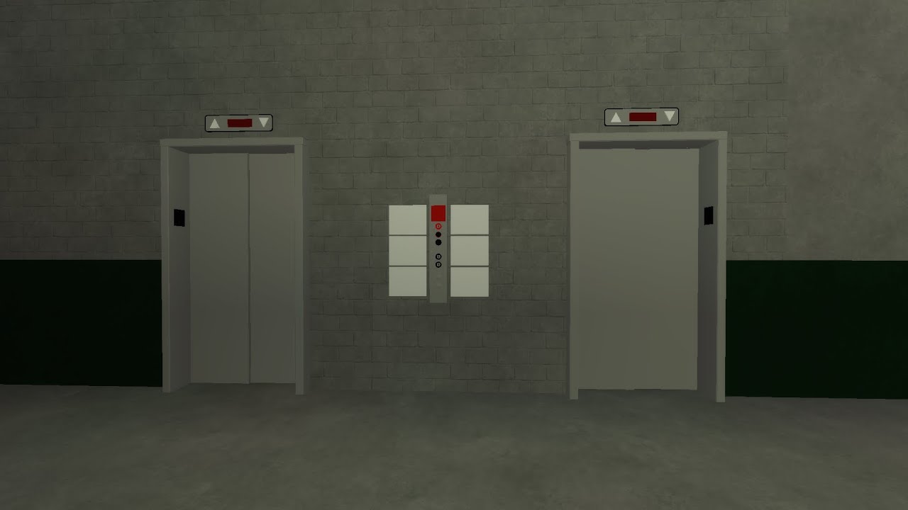 Fast thyssenkrupp traction service elevator at building D | ELV testing hq | Roblox