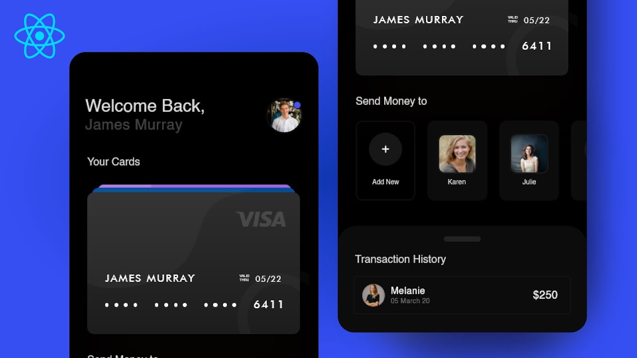 Finance App UI in React Native