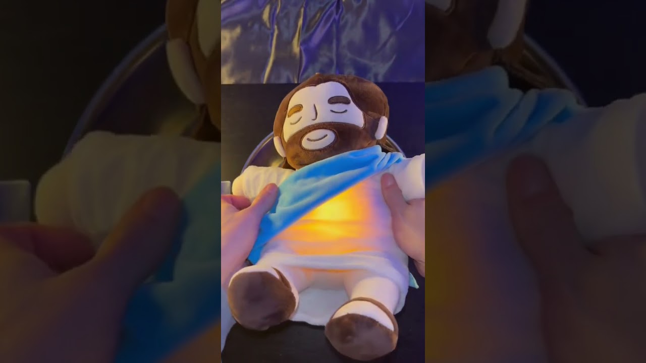 Turn Faith Into Comfort! ✨ Get Your Breathing Jesus Plush Today & Feel The Peace ❤️🙏#jesus #shorts