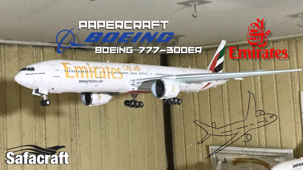 Papercraft Emirates Boeing 777-300ER #fypシ #aviation #papercraft #boeing #emirates