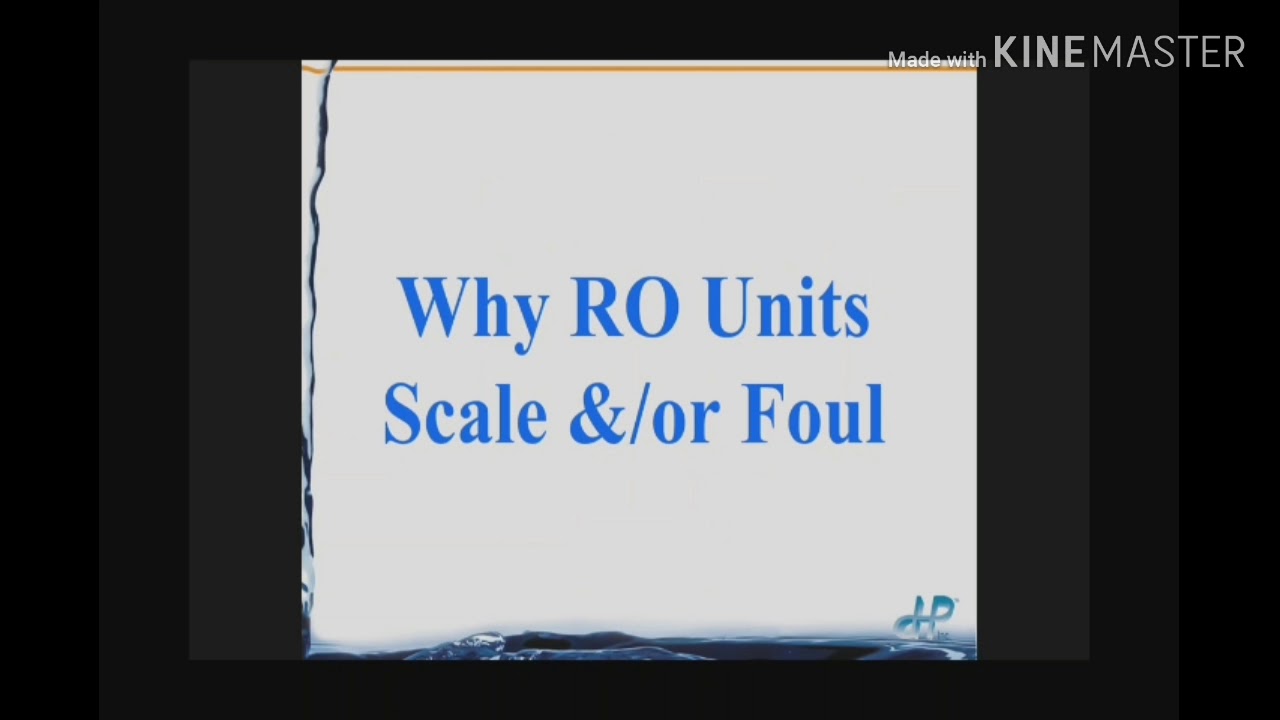 How to effectively clean Reverse Osmosis (R.O) membrane.