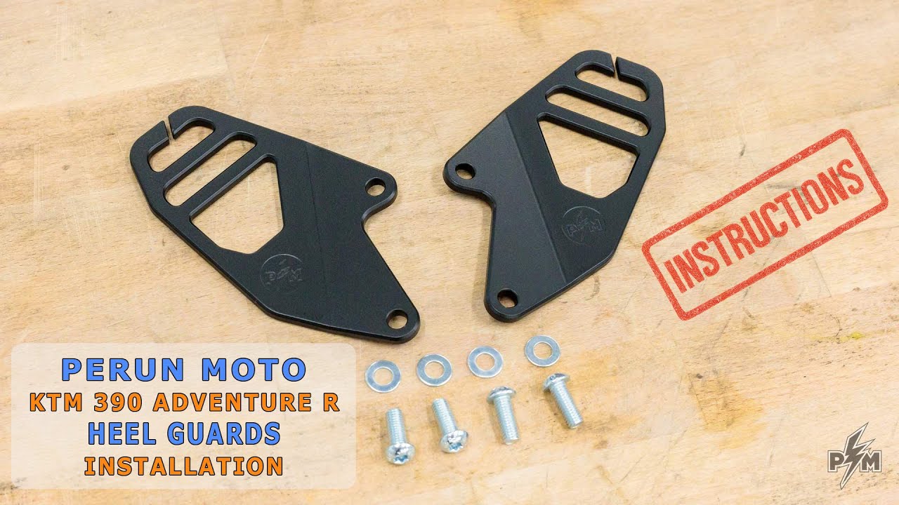 KTM 390 Adventure Heel Guards Installation. Step-by-Step Guide