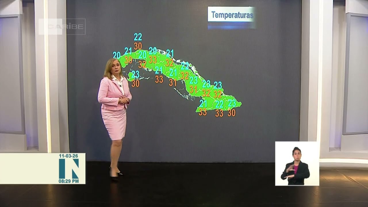 El tiempo en Cuba: calor y aisladas lluvias