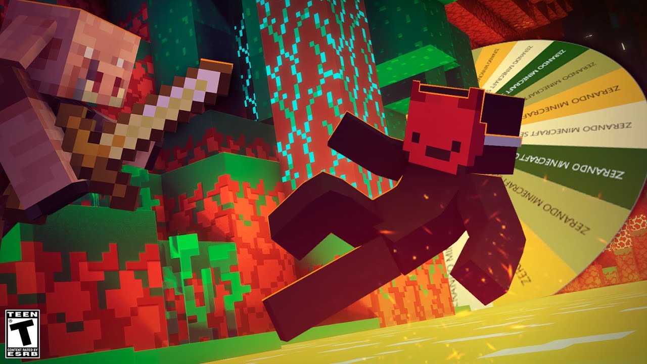 ZERANDO MINECRAFT COM UMA ROLETA DE DESAFIOS