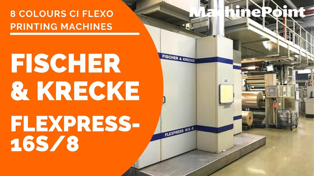 FISCHER & KRECKE FLEXPRESS-16S/8 8 Colours CI Flexo Printing Machines | FISCHER & KRECKE Machines