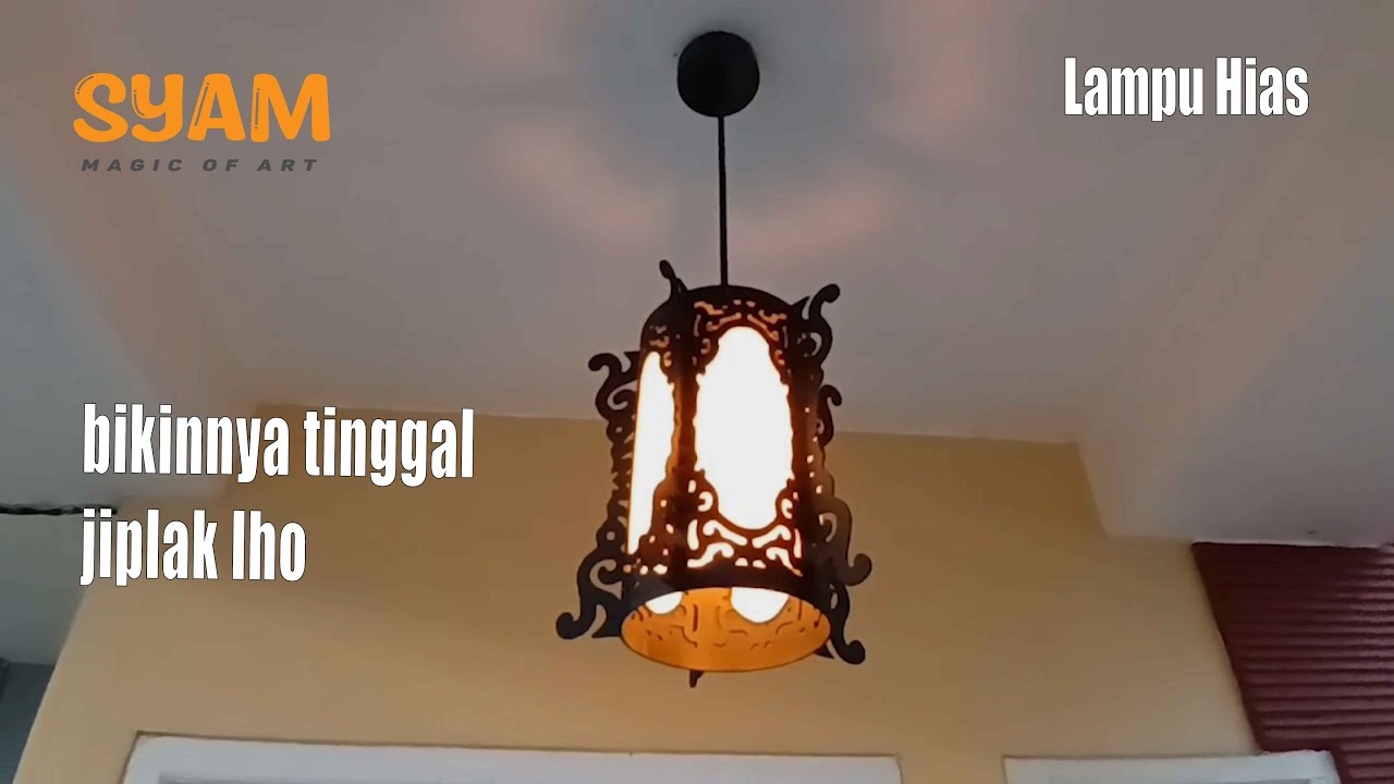 Tinggal jiplak bikin ginian mah - Lampu Hias Paralon