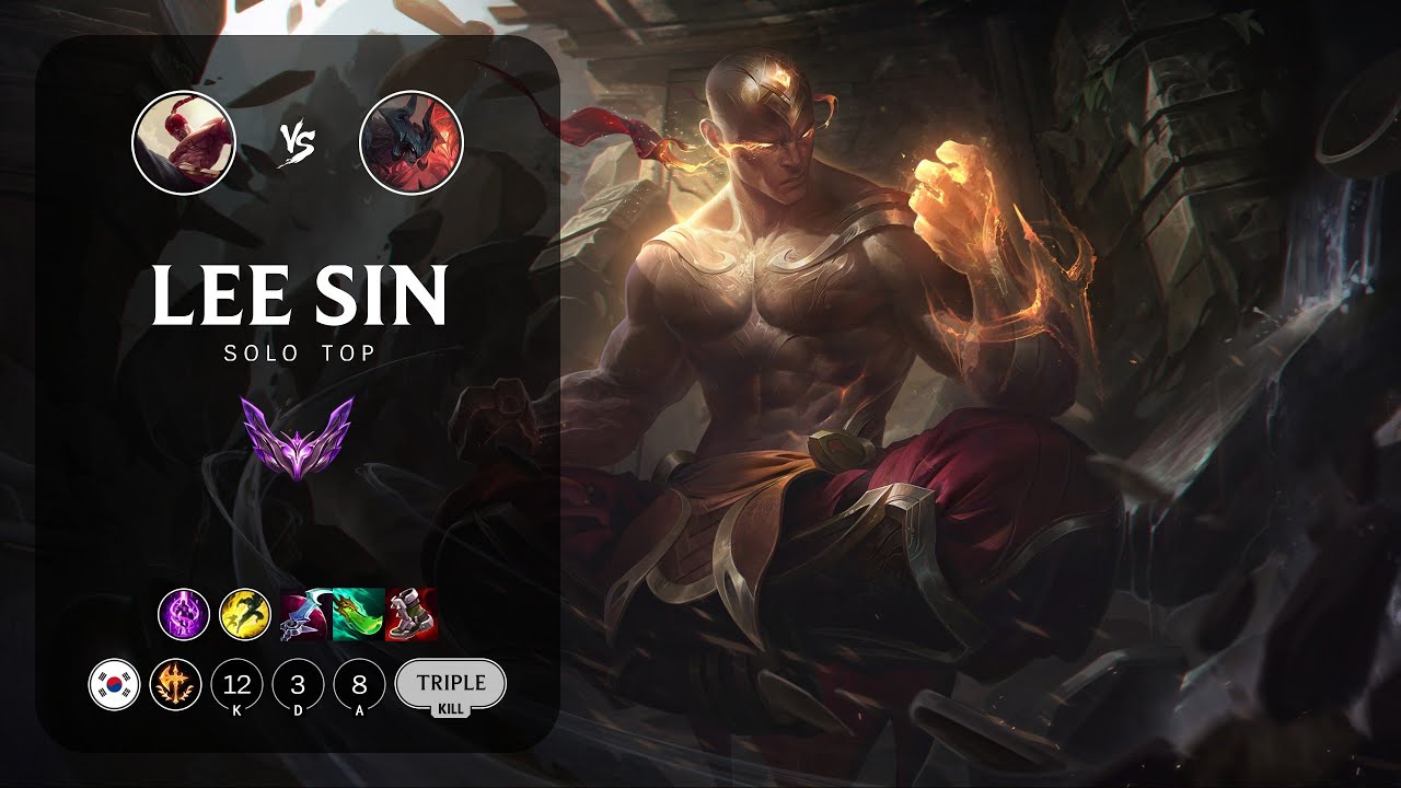 Lee Sin Top vs Aatrox - KR Master Patch 14.4
