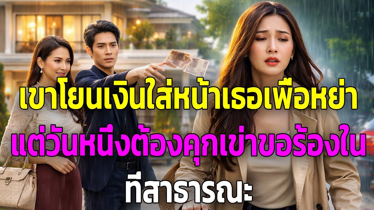 เขาโยนเงินใส่หน้าเธอเพื่อหย่า แต่วันหนึ่งต้องคุกเข่าขอร้องในที่สาธารณะ