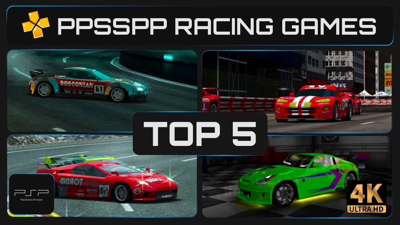 Top 5 PPSSPP Racing Games in 4K | MUST PLAY 2026