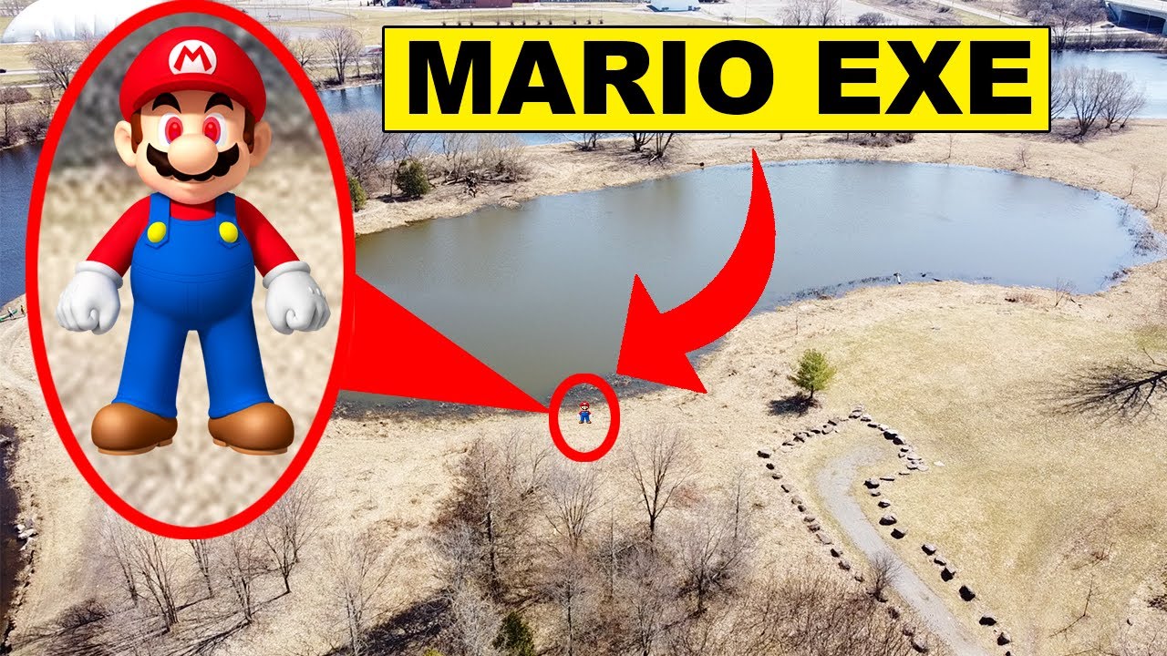ДРОН ПОПАДАЛ НА КАМЕРУ MARIO.EXE! | МАРИО ПОПАЛ НА ДРОН НА ЗАБРОШЕННОМ ПОЛЕ! (ОМГ)