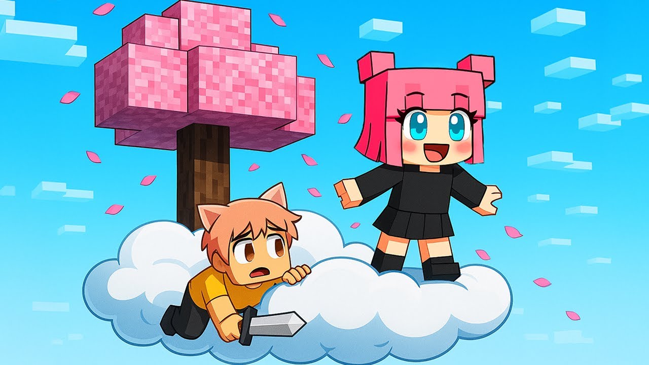طلعت فوق السحاب مع عمو بسه في ماينكرافت 😍 | Minecraft