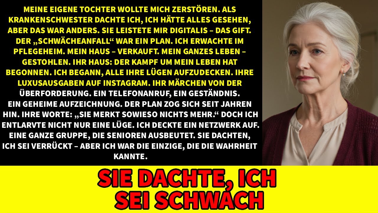 Mein Haus wurde verkauft. Sie wusste nicht, dass ihr eigenes mir gehört.