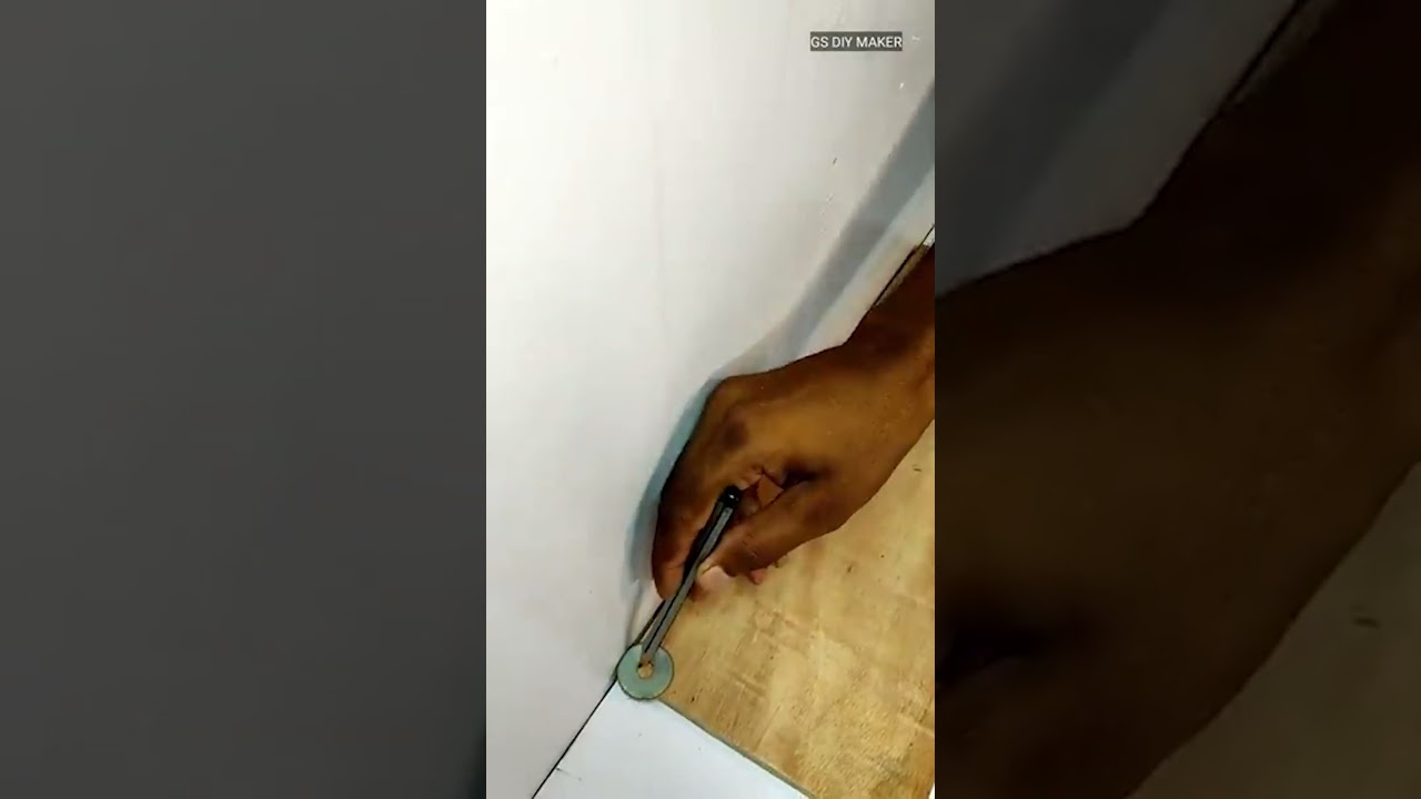 D&eacute;couper / Raboter une lame de parquet le long d'un mur irr&eacute;gulier - Astuce pour pose de parquet