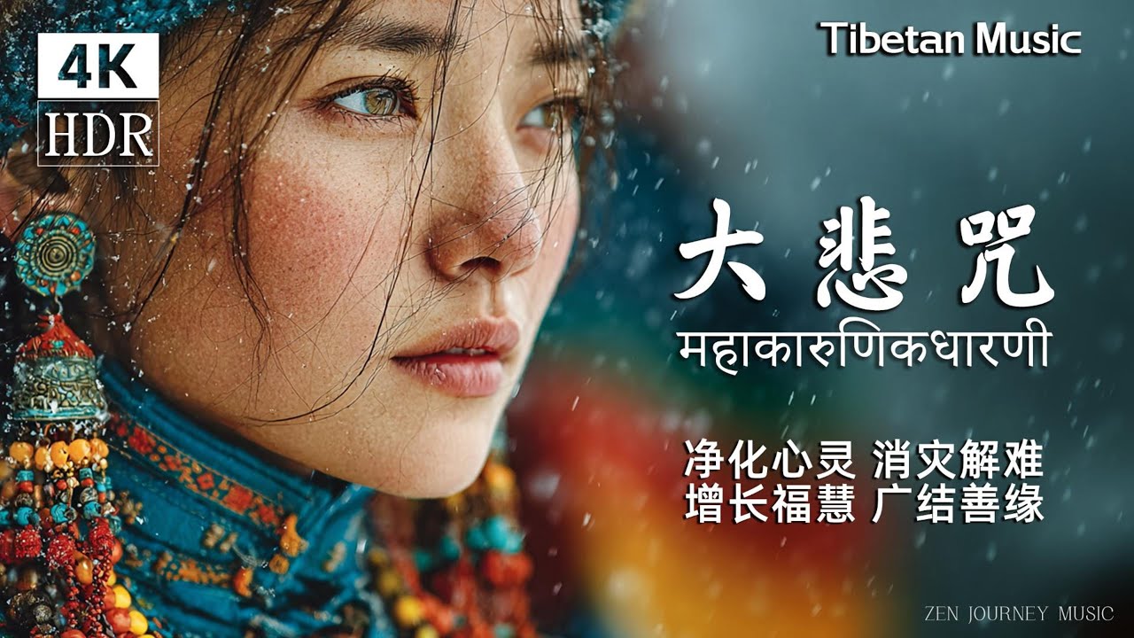 【大悲咒】西藏高原的信仰守護｜絕美藏地女主，適合療癒心靈、冥想靜坐的佛教音樂之旅Tibetan Girl's Mantra: Healing Buddhist Music for Meditation