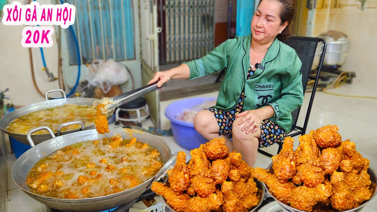 X&ocirc;i G&agrave; An Hội 20K | Bất ngờ c&aacute;ch l&agrave;m G&agrave; Da Gi&ograve;n như b&aacute;nh tr&aacute;ng