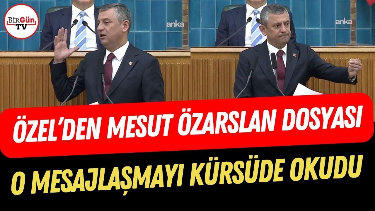 Mesut Özarslan 'aileme küfretti' demişti: Özgür Özel o mesajlaşmayı ilk kez kürsüde okudu