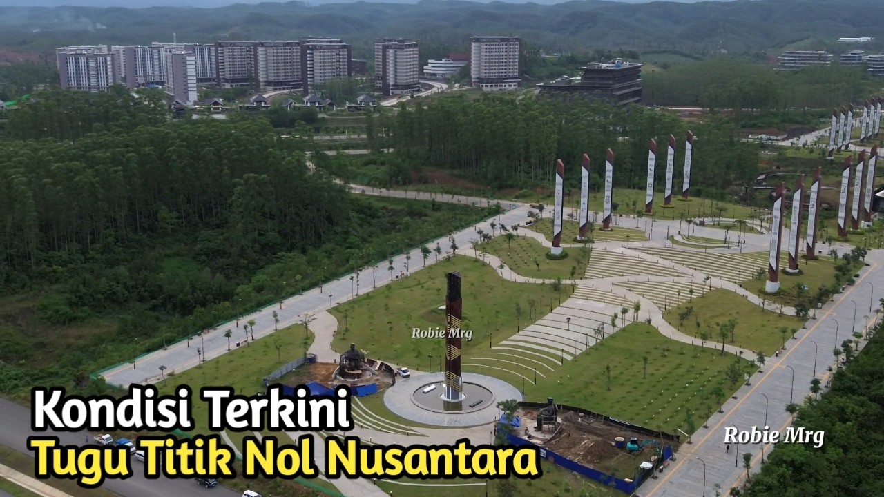 IKN Terkini! Kondisi Terkini Tugu Titik Nol Nusantara Yang Telah Dipasang Patung Soekarno Hatta