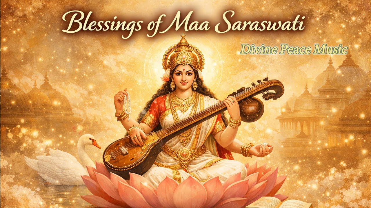 Maa Saraswati Stotram | Divine Peace Music | Knowledge, Wisdom & Inner Peace