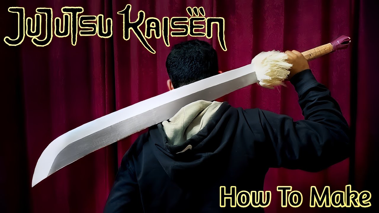 How To Make Toji Fushiguro Katana With Cardboard | DIY Soul Split Katana | Maki Katana