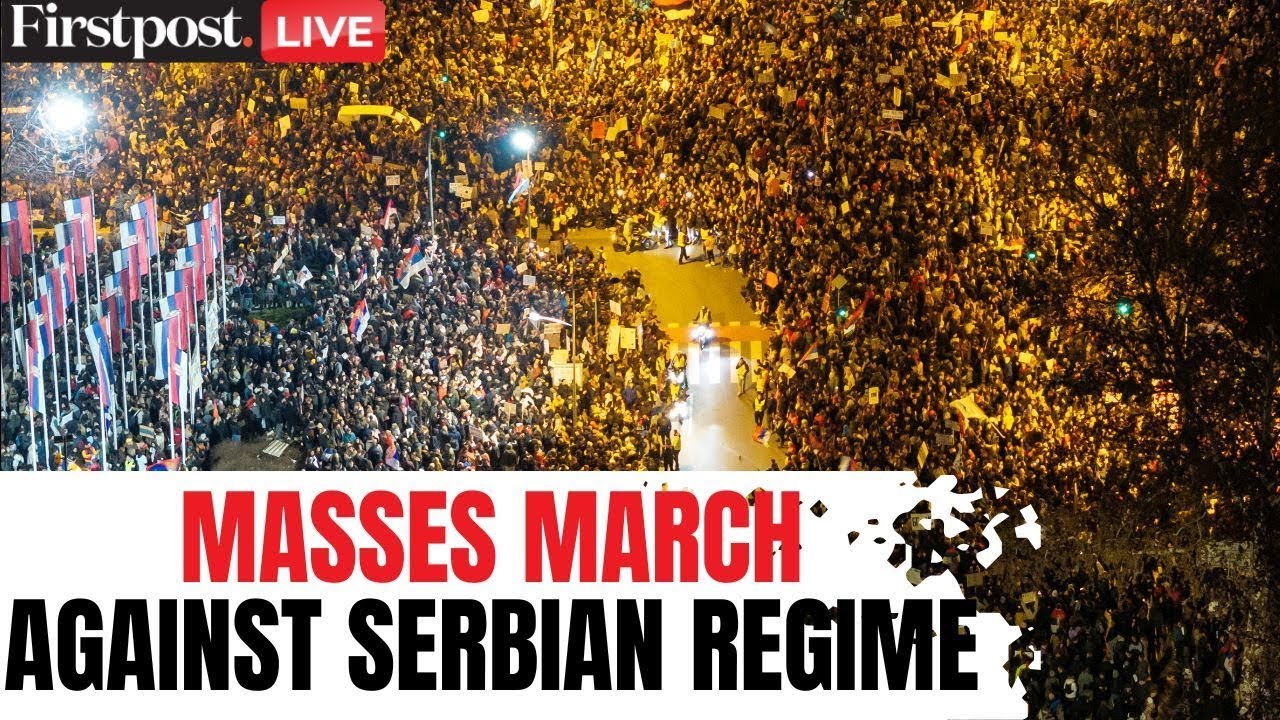 Serbia Protests LIVE: Students Lead Anti-Corruption Protests in Serbia | Serbia Student Protest|N18G