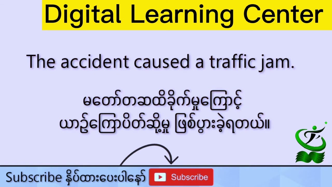 Super Basic Daily English Conversation 100 sentences Burmese to English for Beginners