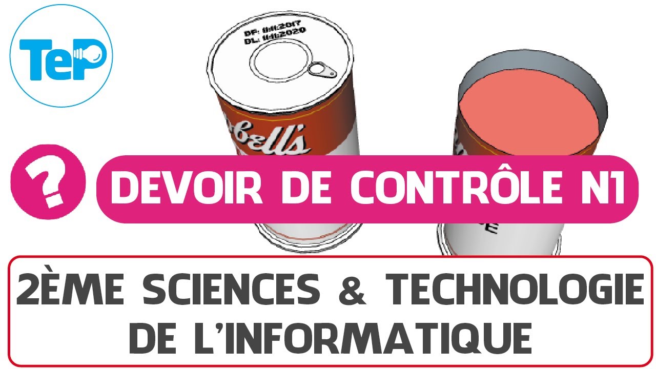 Devoir de contr&ocirc;le N1 Technologie (2&egrave;me sciences & Technologie de l'informatique)