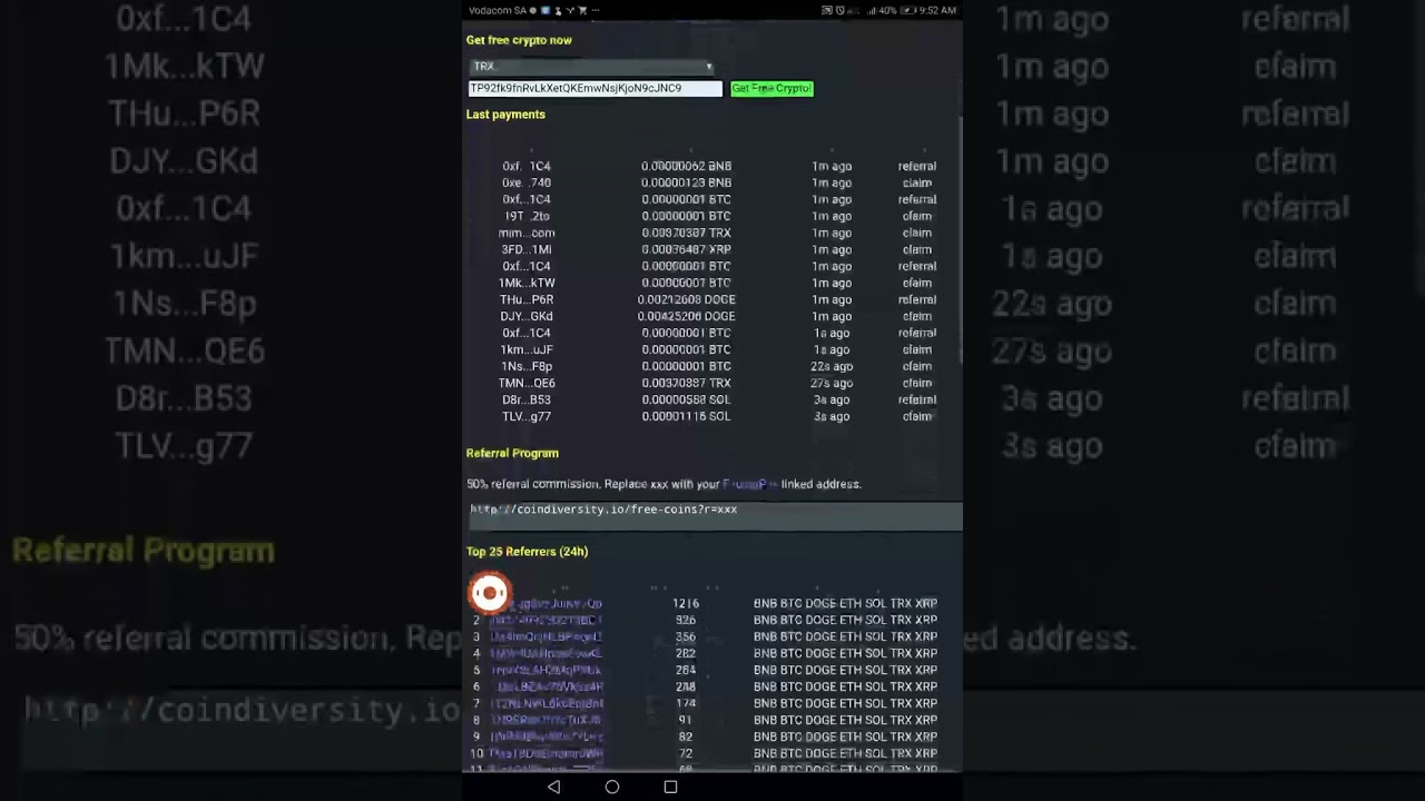 Claim Free Trx & More!High Paying Faucet Directly to Faucetpay Wallet💯High And Legit💲😱