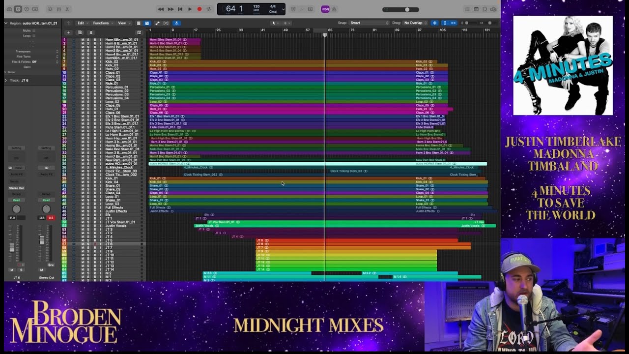 4 Minutes To Save The World Madonna Justin Timberlake ft Timbaland RAW Multitrack and Stems Reaction