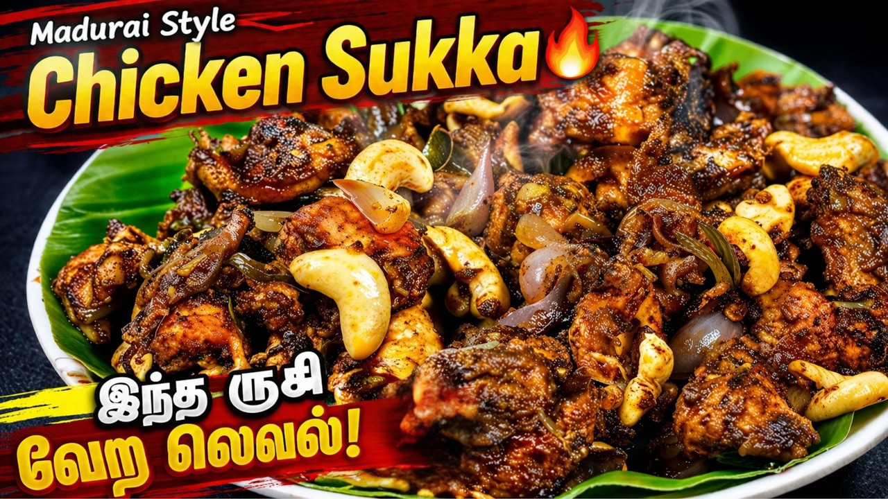 Madurai Special Chicken Sukka | Authentic Madurai Chicken Sukka Recipe in Tamil | Village Style Sukka