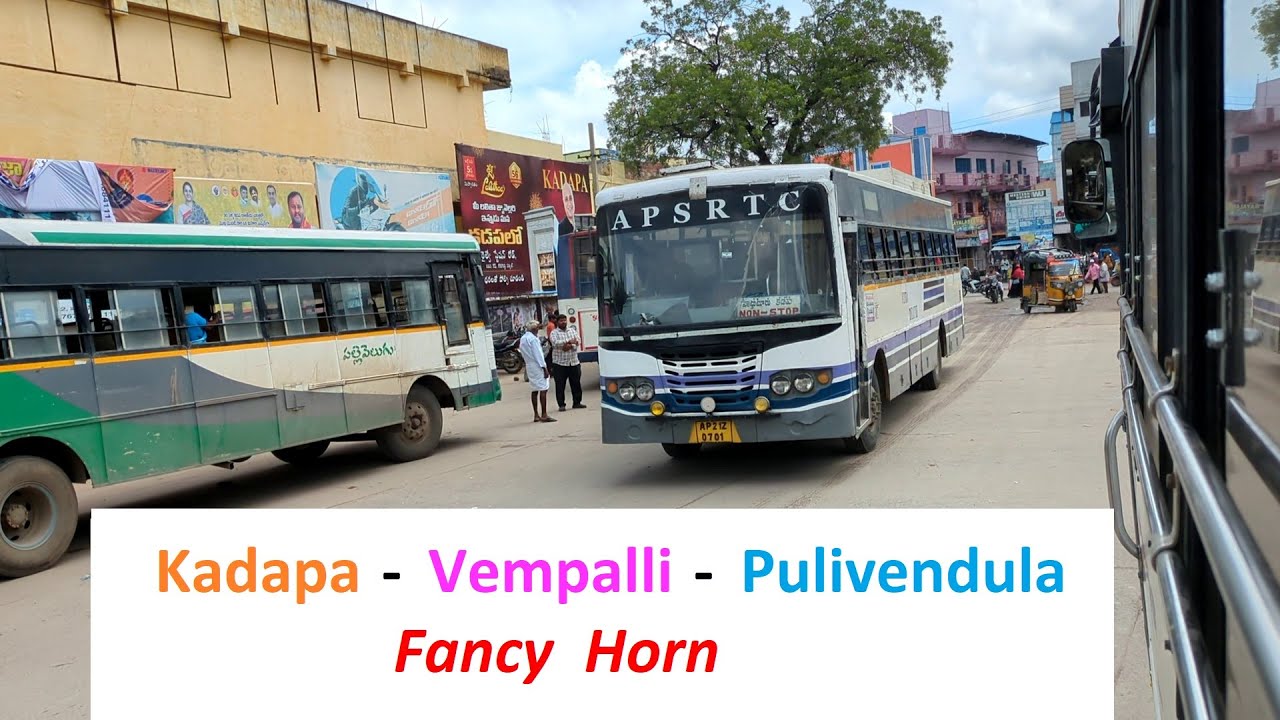 Kadapa - Vempalli - Pulivendula APSRTC Bus Journey