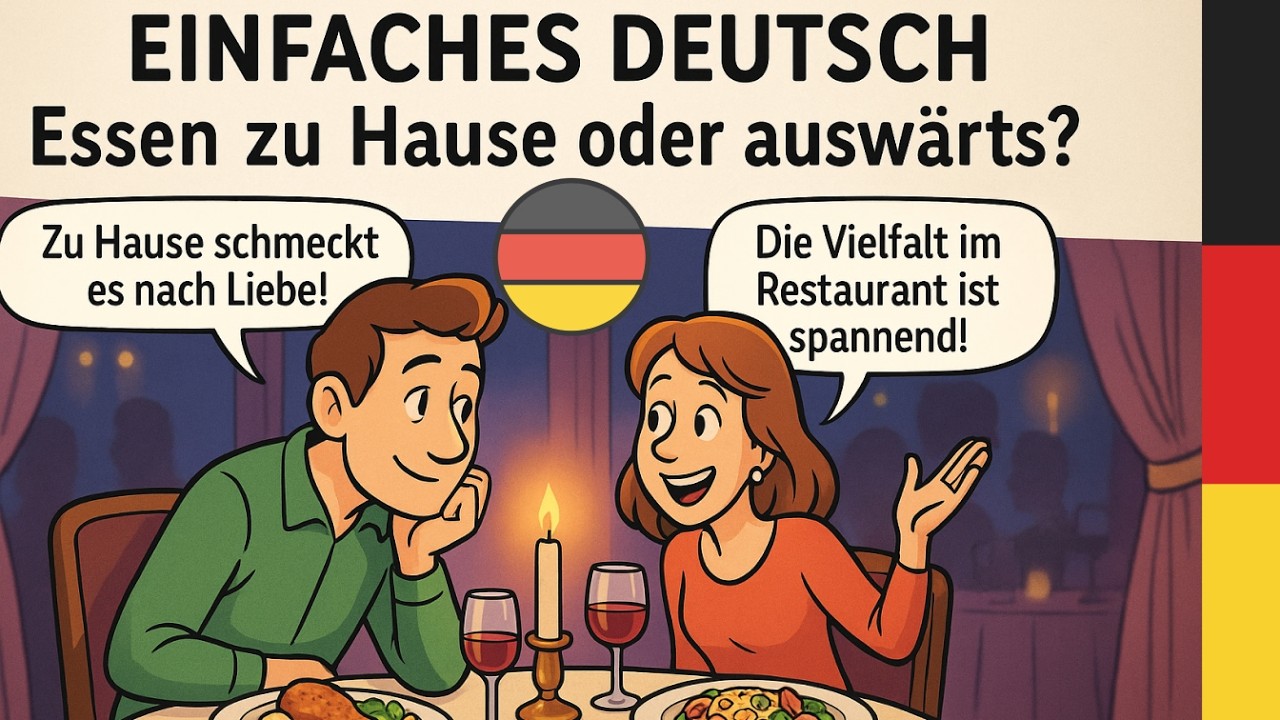 Learn German Podcast | Ep 42: Deutsch sprechen Warum kochen zu Hause besser ist? Nat&uuml;rliches Deutsch