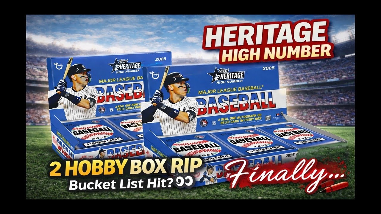 2025 Heritage High Number 2 Hobby Box Rip 🚨 Finally Knocked This Off My Card Chase Bucket List! 👀 🔥 