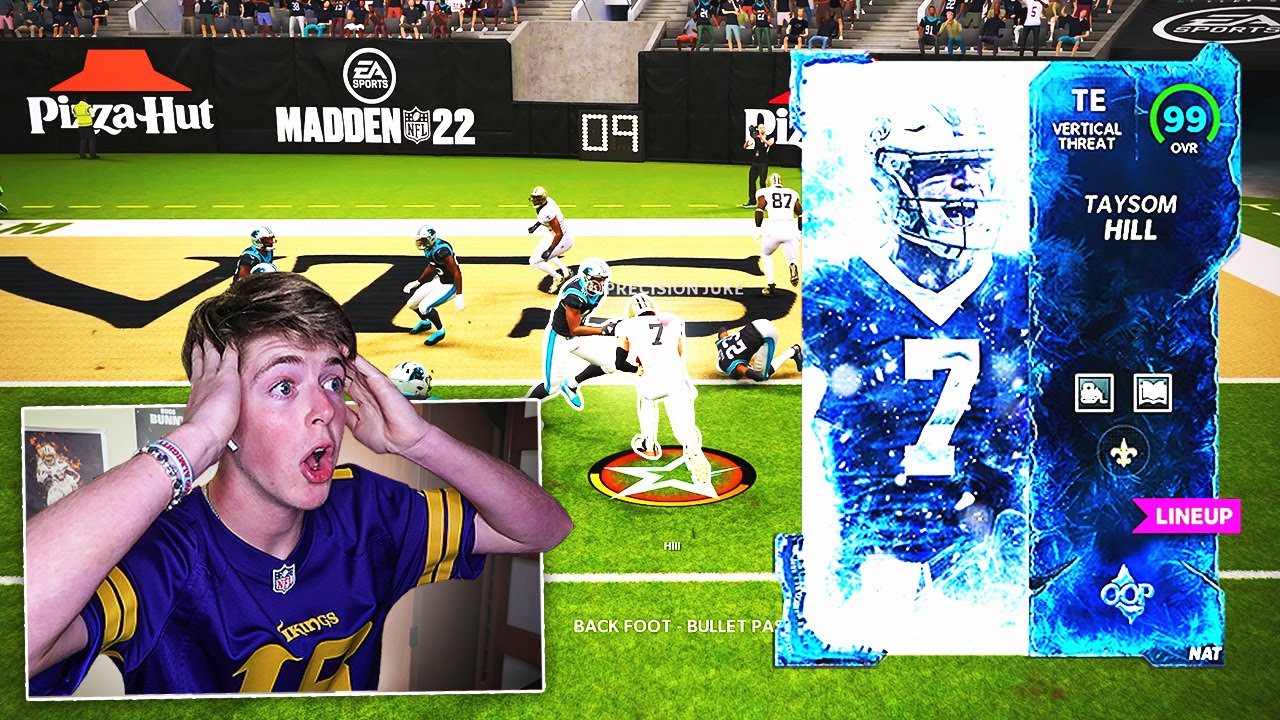 EA Made This TAYSOM HILL Card The *BEST* TE In MUT! Saints Theme Team #27 - Madden 22 Ultimate Team