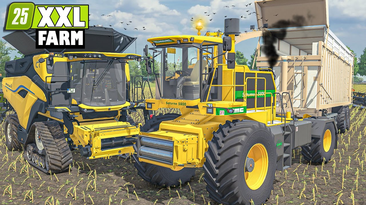 HARVESTING 1.5 MILLION of CANOLA & SILAGE | The XXL FARM | Farming Simulator 25