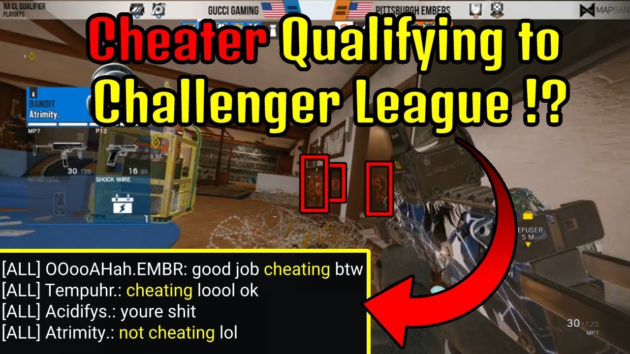 Cheater Qualify to Challenger League !? | Ela Shotgun is OP - Rainbow six siege