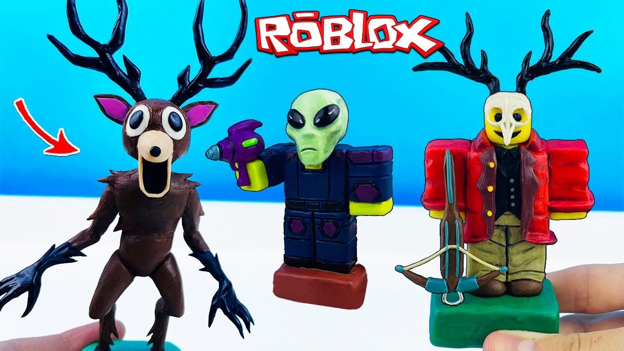 Лепим 99 НОЧЕЙ В ЛЕСУ роблокс (Roblox): 🦌 Олень 👽 Инопланетянин и Культист ✅ Лепка ОК